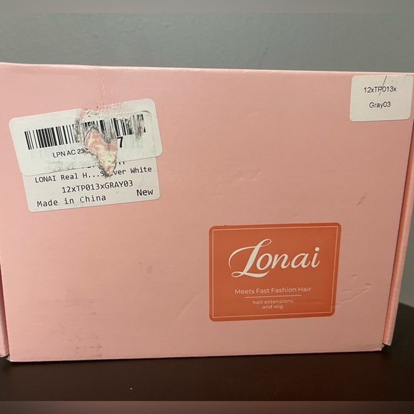 Lonai Silver Black Human Hair Topper | Real Hair Clip-In Wiglet new - Picture 2 of 5